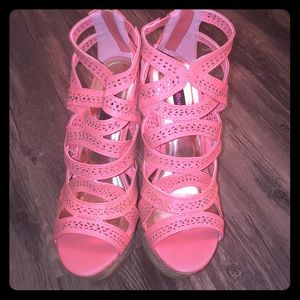 Women’s coral wedges